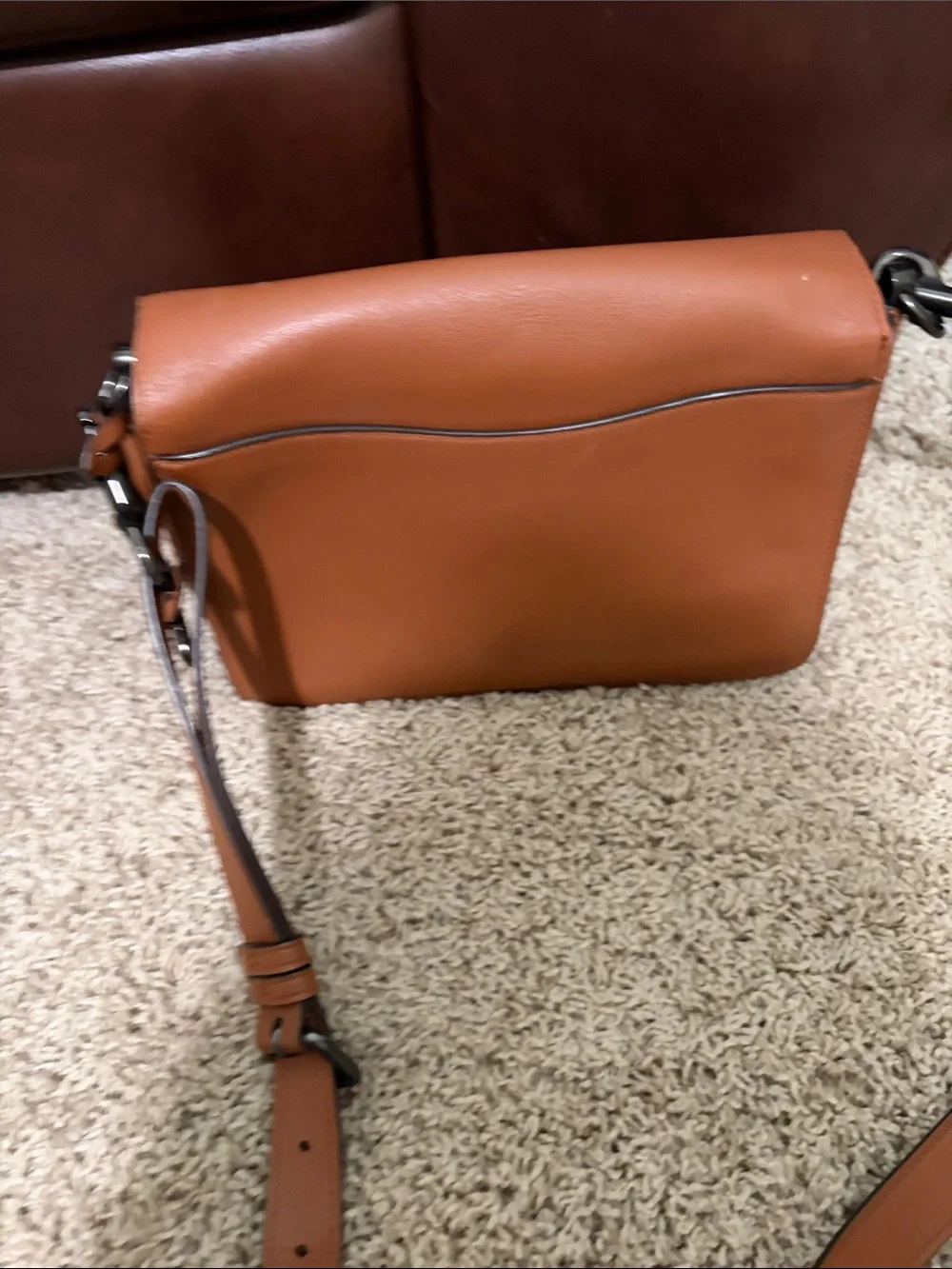Brown Leather Messenger Bag